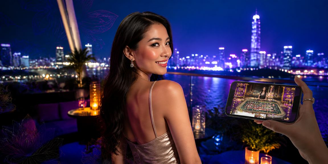 Người dùng trải nghiệm casino di động trên bãi biển TP Hồ Chí Minh với điện thoại thông minh