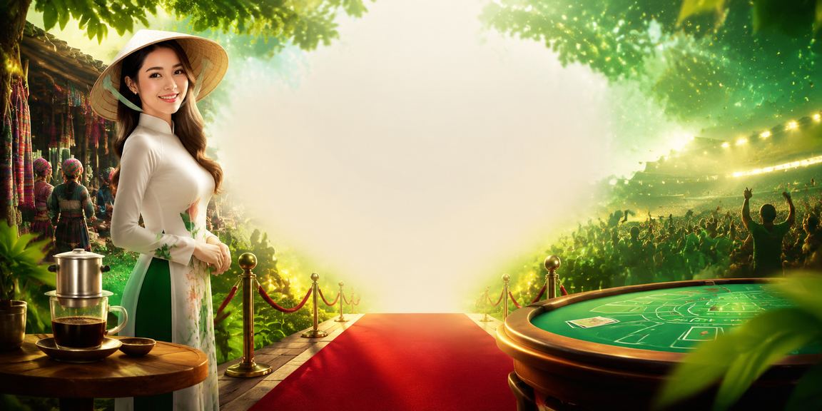 Người chơi Baccarat tại Sapa trong trang phục nón lá truyền thống Việt Nam